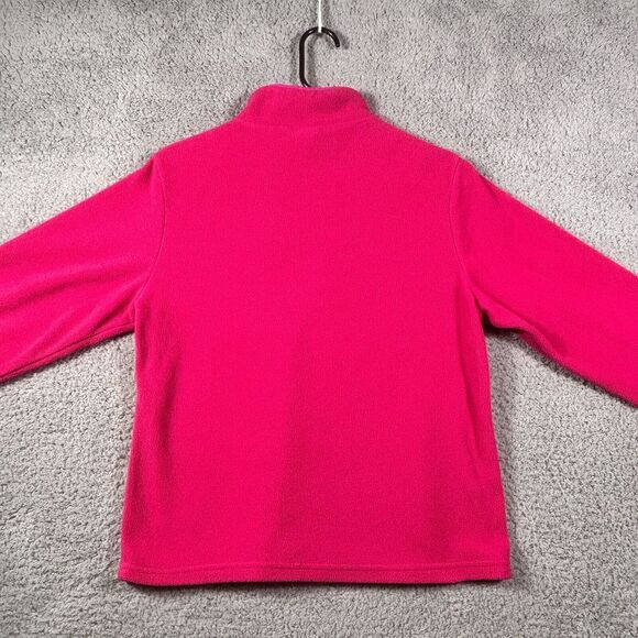 Disney Store Pink Minnie Mouse 1/4 Zip Fleece Pullover Small Cozy Winter Sweater - Picture 3 of 7